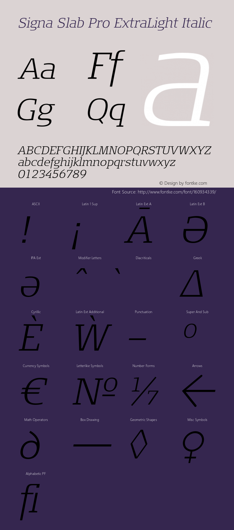 SignaSlabPro-ExtraLightItalic Version 7.504; 2012; Build 1023;com.myfonts.easy.fontfont.signa-slab-pro.pro-extralight-italic.wfkit2.version.4gnw图片样张