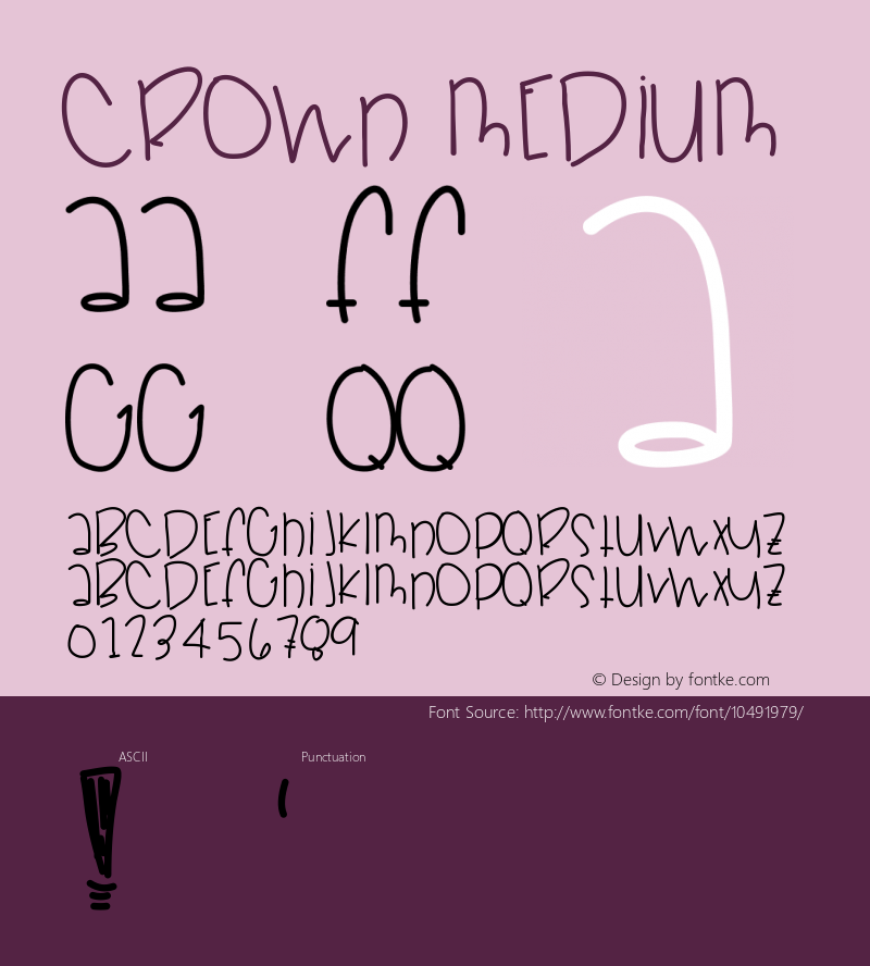 Crown Medium Version 001.000图片样张