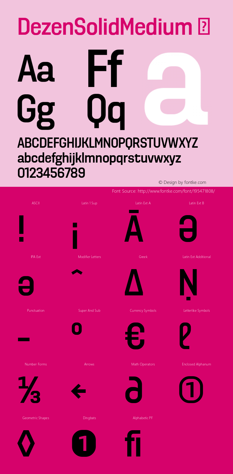 ☞DezenSolidMedium Version 1.000;com.myfonts.easy.dizajndesign.dezen-solid.medium.wfkit2.version.3otL图片样张