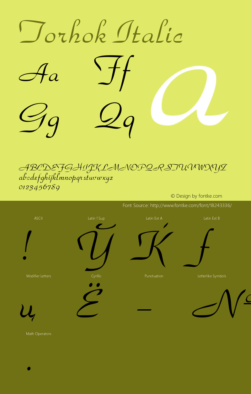 Torhok Italic 001.001图片样张