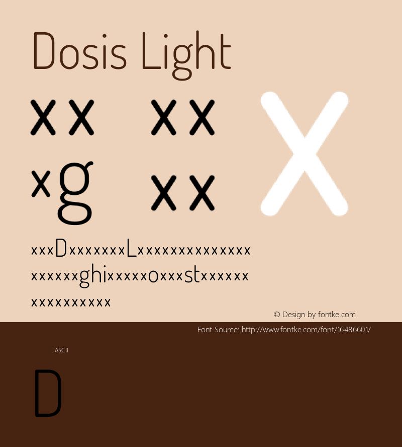 Dosis Light Version 1.007图片样张