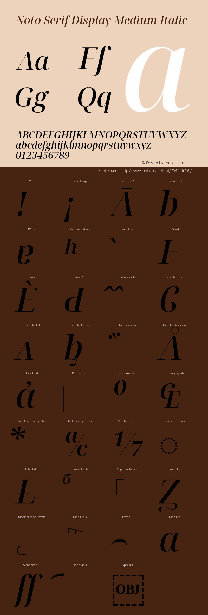 Noto Serif Display Medium Italic Version 2.003图片样张