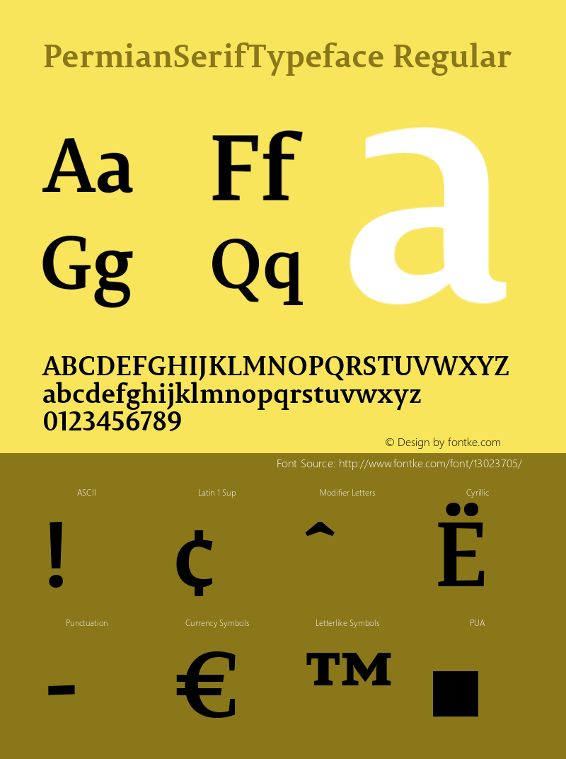 PermianSerifTypeface Regular Version 1.000图片样张