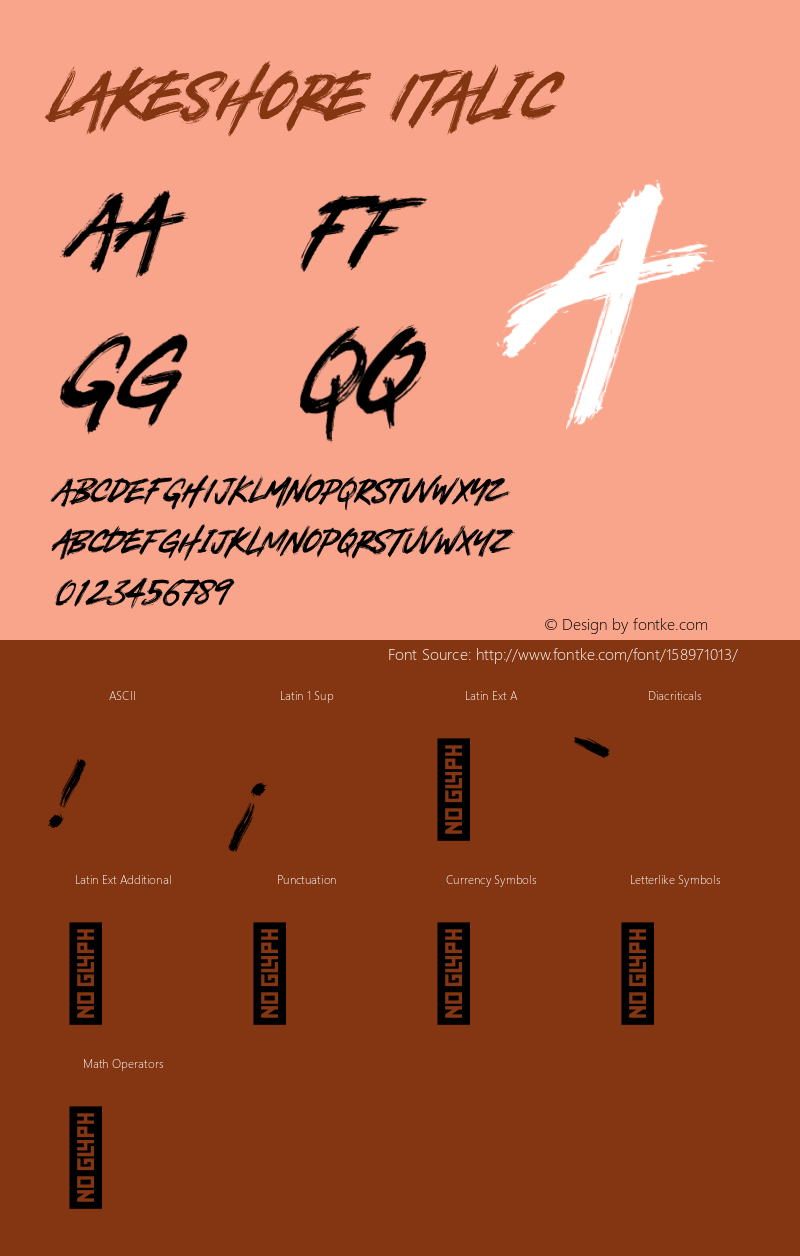 Lakeshore Italic Version 1.000图片样张