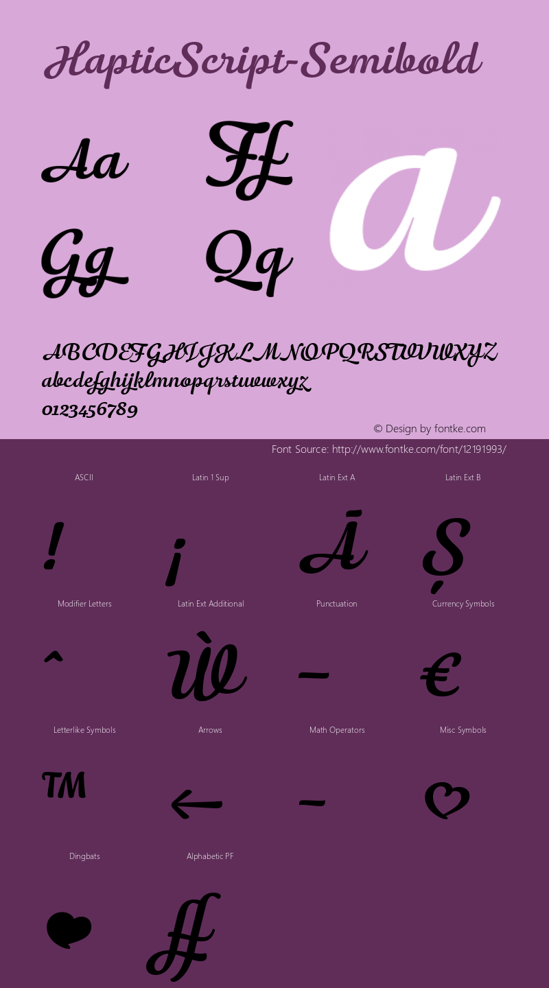 HapticScript-Semibold ☞ Version 1.000;PS 001.000;hotconv 1.0.70;makeotf.lib2.5.58329;com.myfonts.easy.henning-skibbe.haptic-script.semibold.wfkit2.version.4nce图片样张