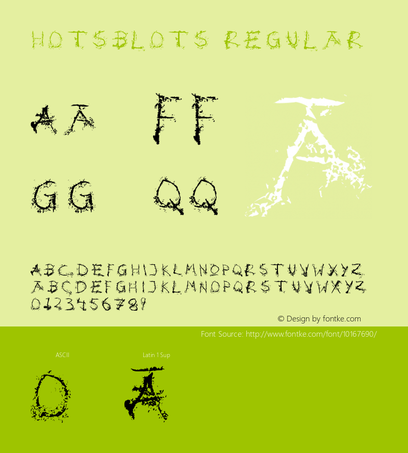 HotsBlots Regular 1.0图片样张