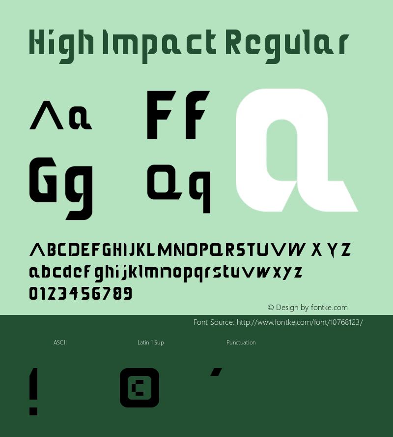 High Impact Regular Version 1.0图片样张