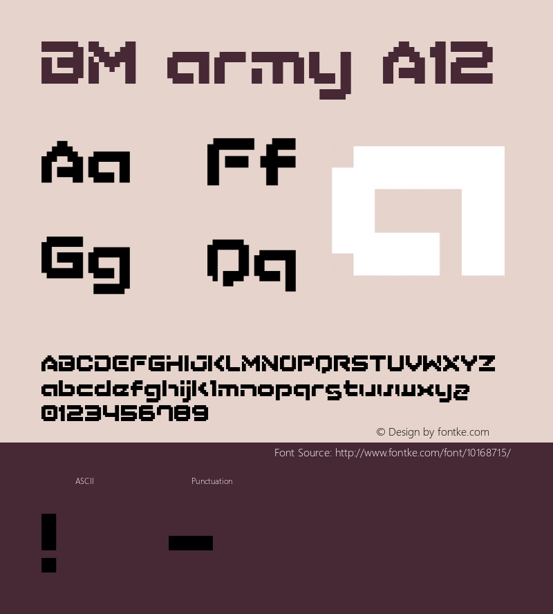 BM army A12 Macromedia Fontographer 4.1J 03.6.9图片样张