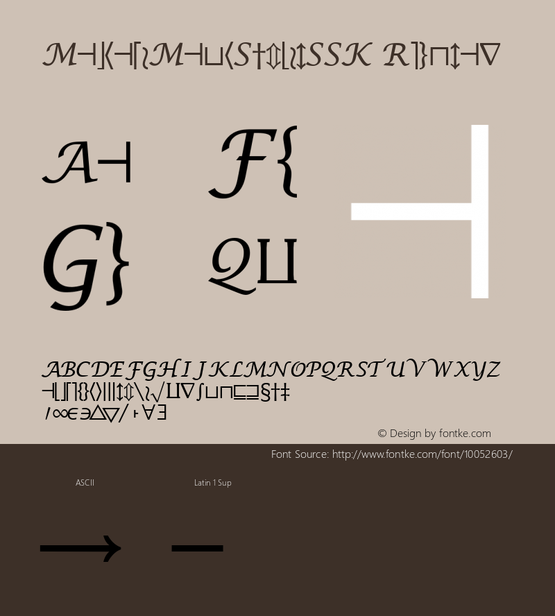 MachadoMathSymbolSSK Regular Altsys Metamorphosis:8/25/94图片样张