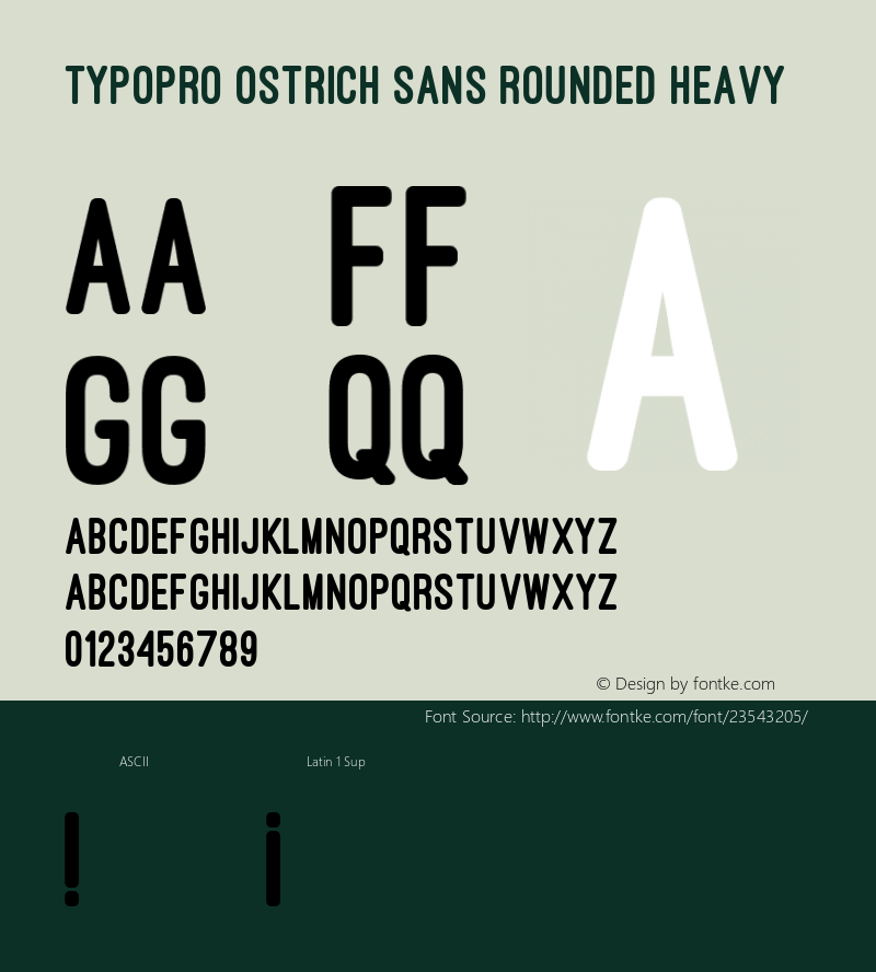 TypoPRO Ostrich Sans Heavy Version 1.002图片样张