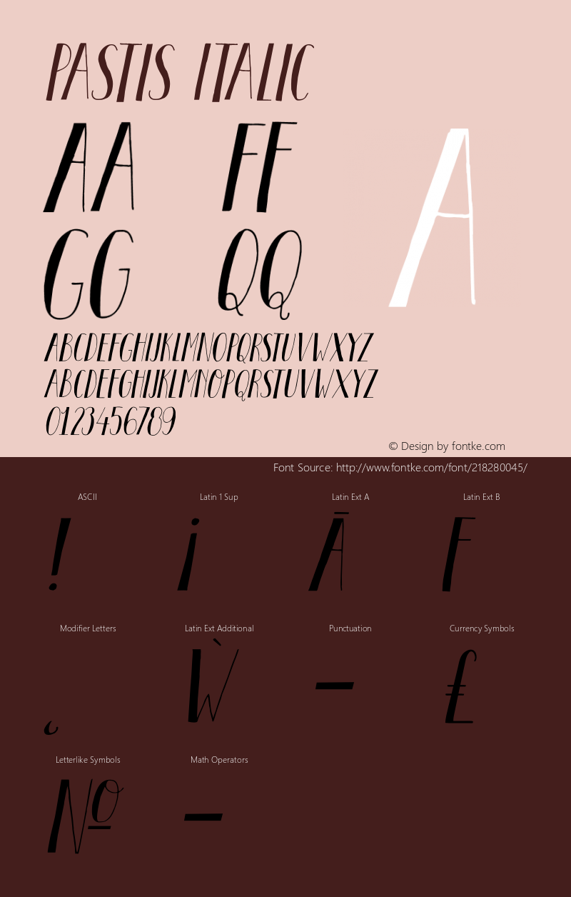 Pastis-Italic Version 1.000图片样张