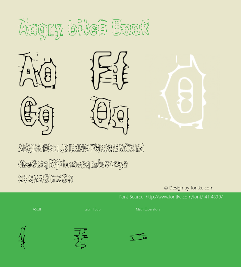 Angry bitch Book Version 1999; 1.0, Made with图片样张