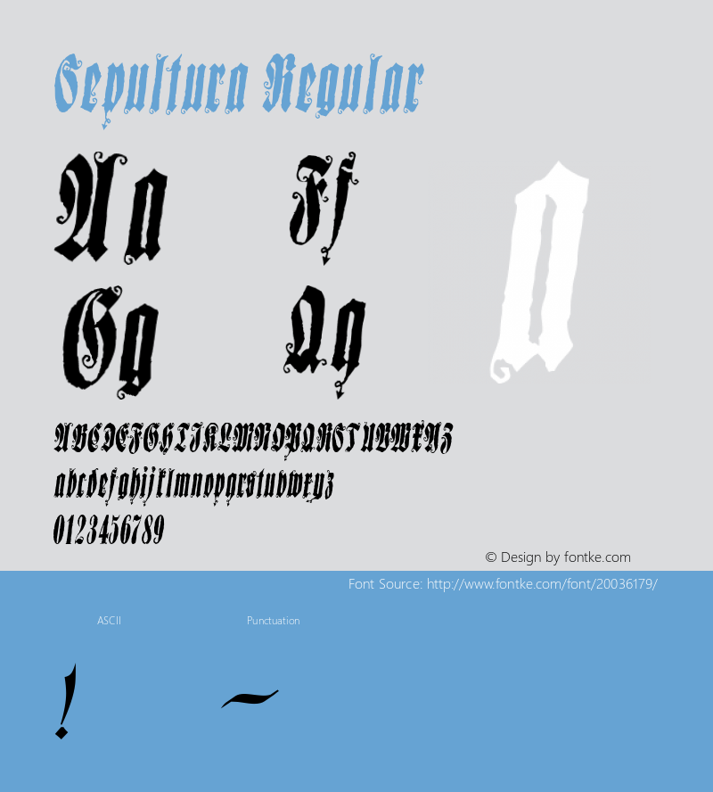 Sepultura Macromedia Fontographer 4.1.4 10/20/02图片样张