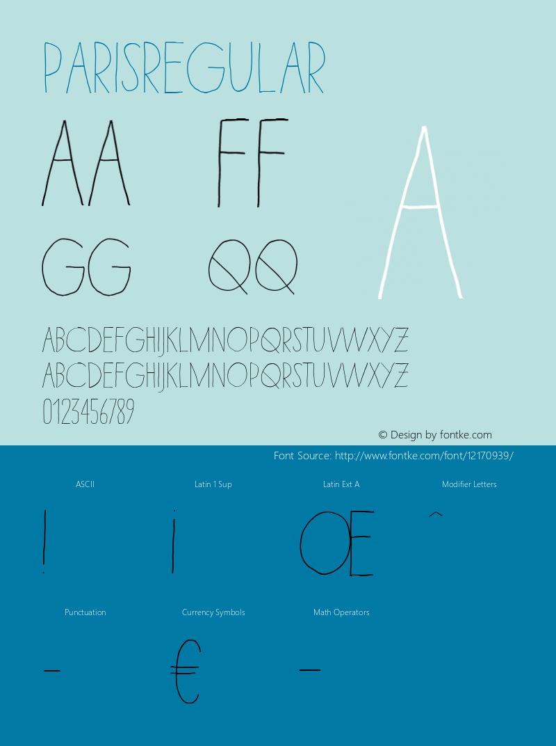 ParisRegular ☞ 4.000;com.myfonts.easy.la-goupil.paris.regular.wfkit2.version.4diT图片样张