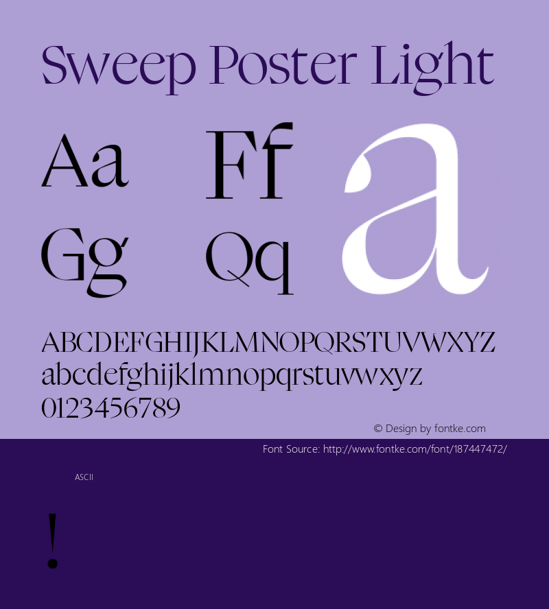 Sweep Poster Light Version 1.000图片样张