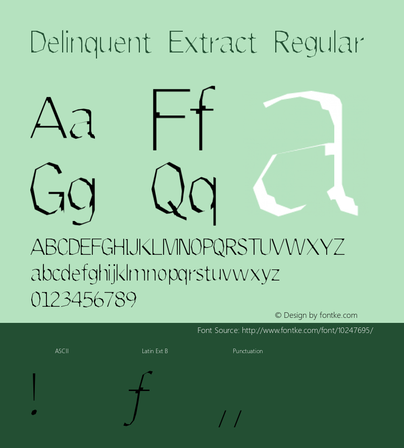 Delinquent Extract Regular 1999; 1.1图片样张