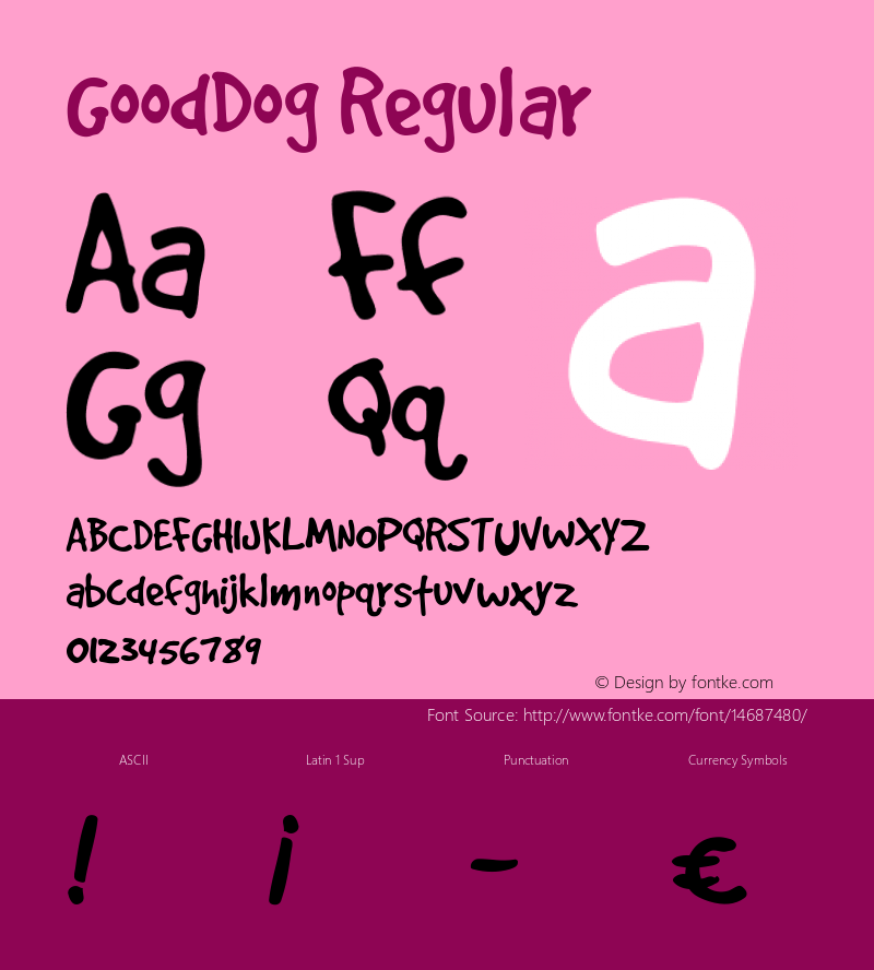 GoodDog Regular Version 1.000图片样张