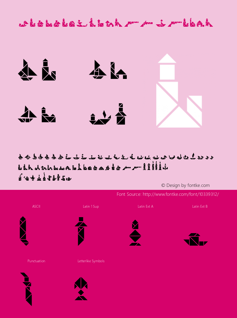 TangramObjects Italic Version 1.0; 2001; initial release图片样张