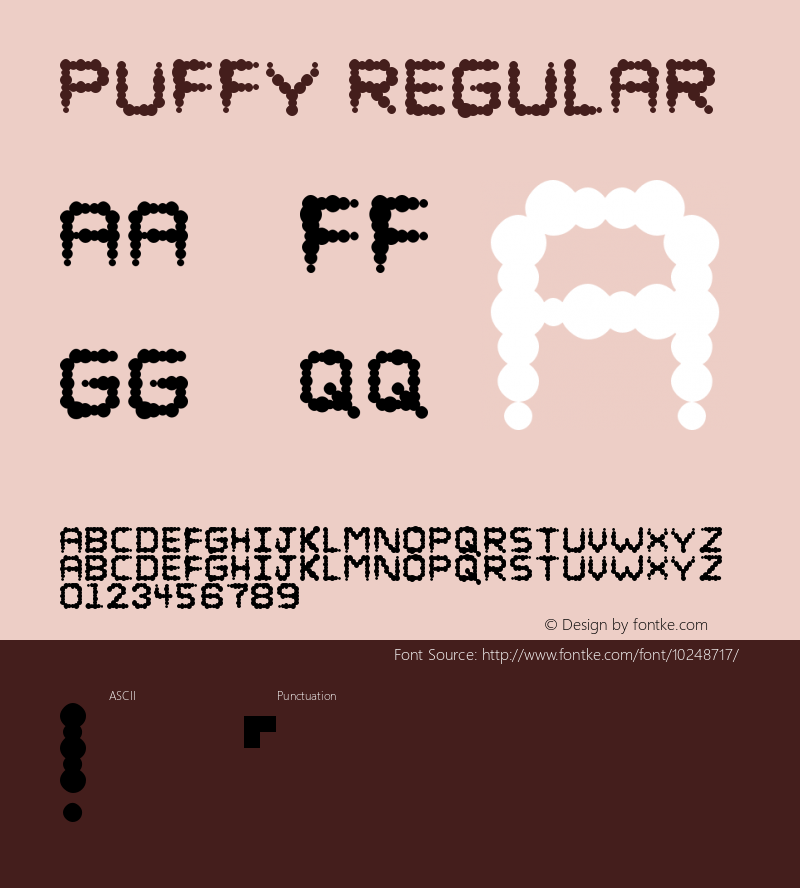 Puffy Regular Version 1.0图片样张