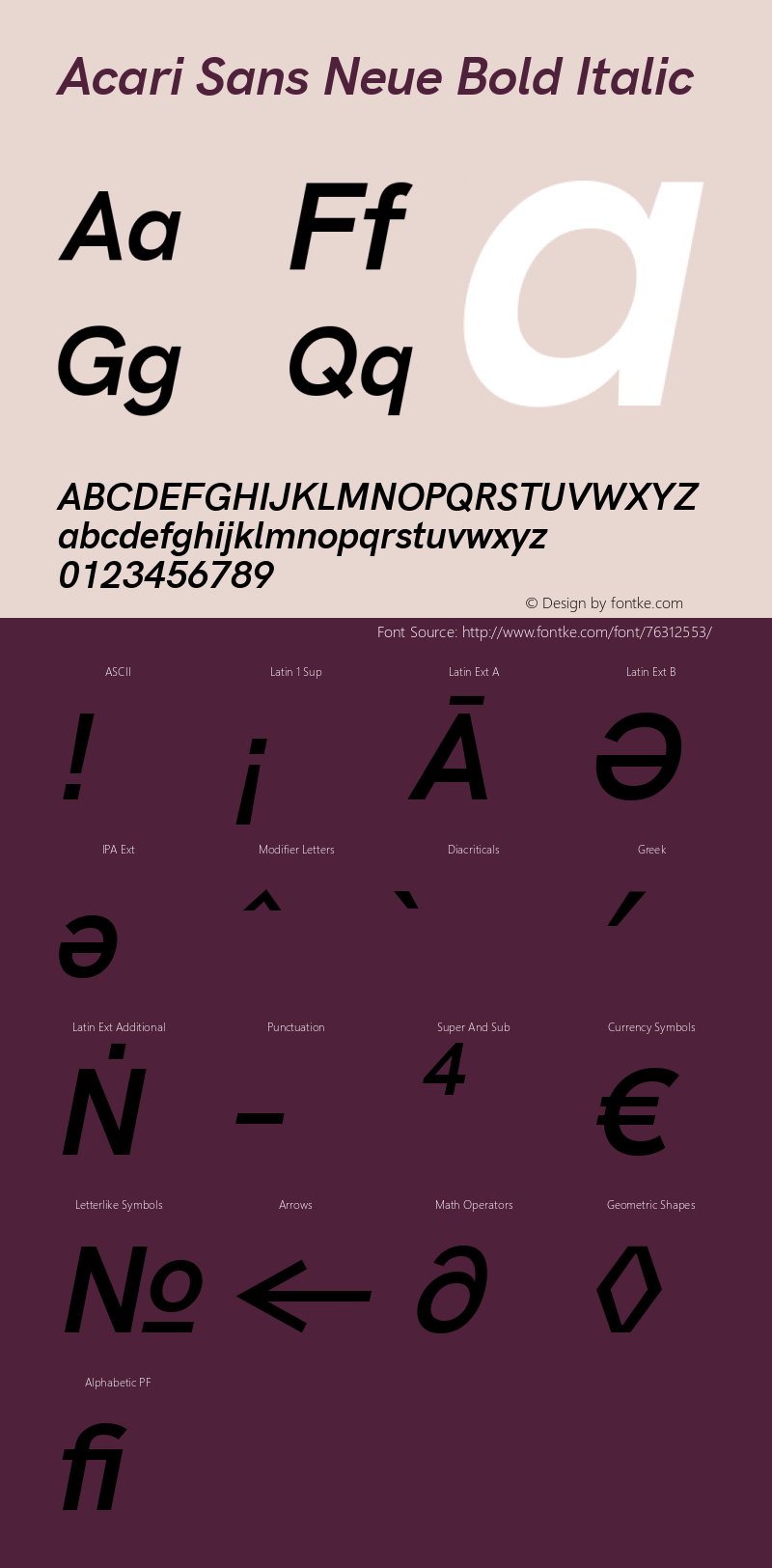 Acari Sans Neue Bold Italic Version 2.459;August 1, 2020;FontCreator 13.0.0.2655 64-bit; ttfautohint (v1.8.3)图片样张