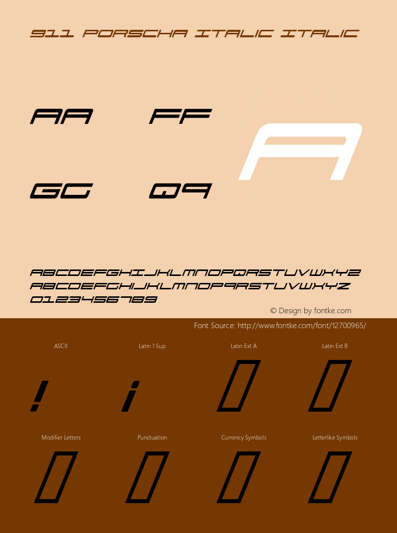 911 Porscha Italic Italic 2图片样张