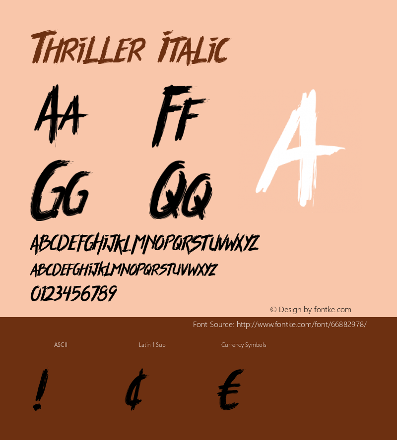 Thriller Italic Version 1.000图片样张