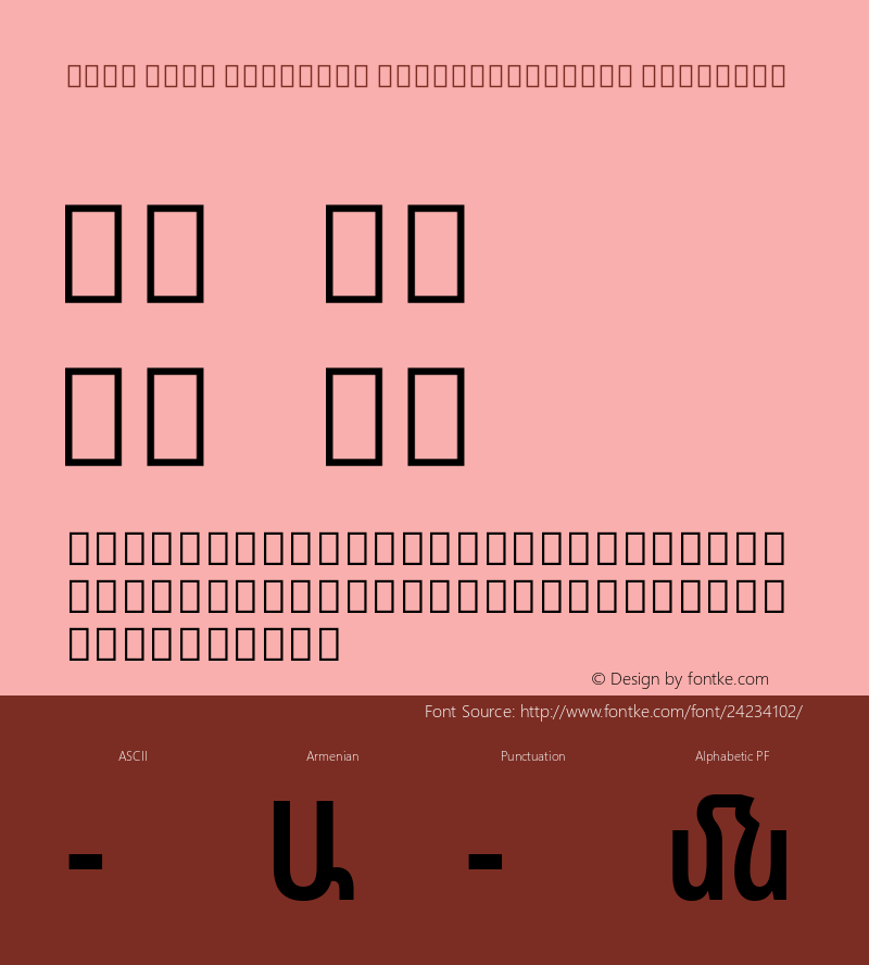 Noto Sans Armenian ExtraCondensed SemiBold Version 2.040;GOOG;noto-source:20170915:90ef993387c0; ttfautohint (v1.7)图片样张