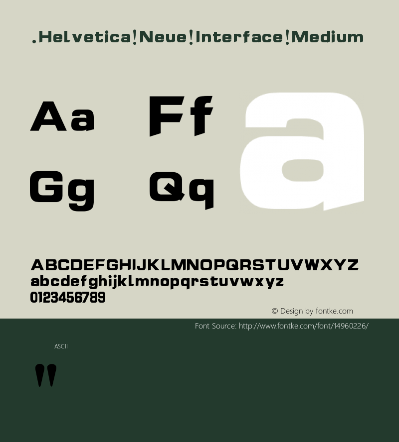 .Helvetica Neue Interface Medium 10.0d35e1图片样张