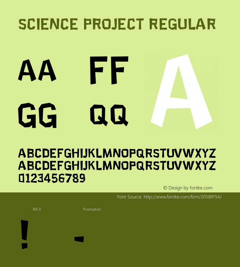 Science Project 1.0 - Robotic Attack Fonts图片样张