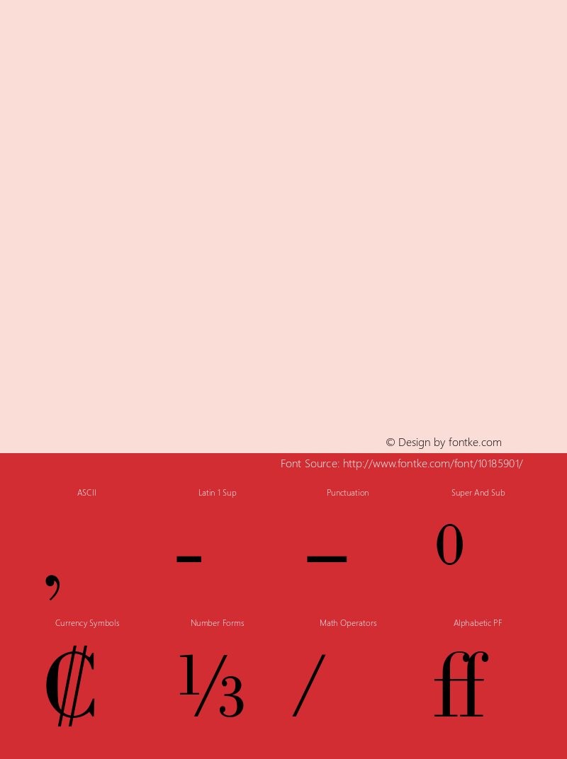 Bodoni BE LightExp Regular OTF 1.0;PS 001.002;Core 1.0.22图片样张