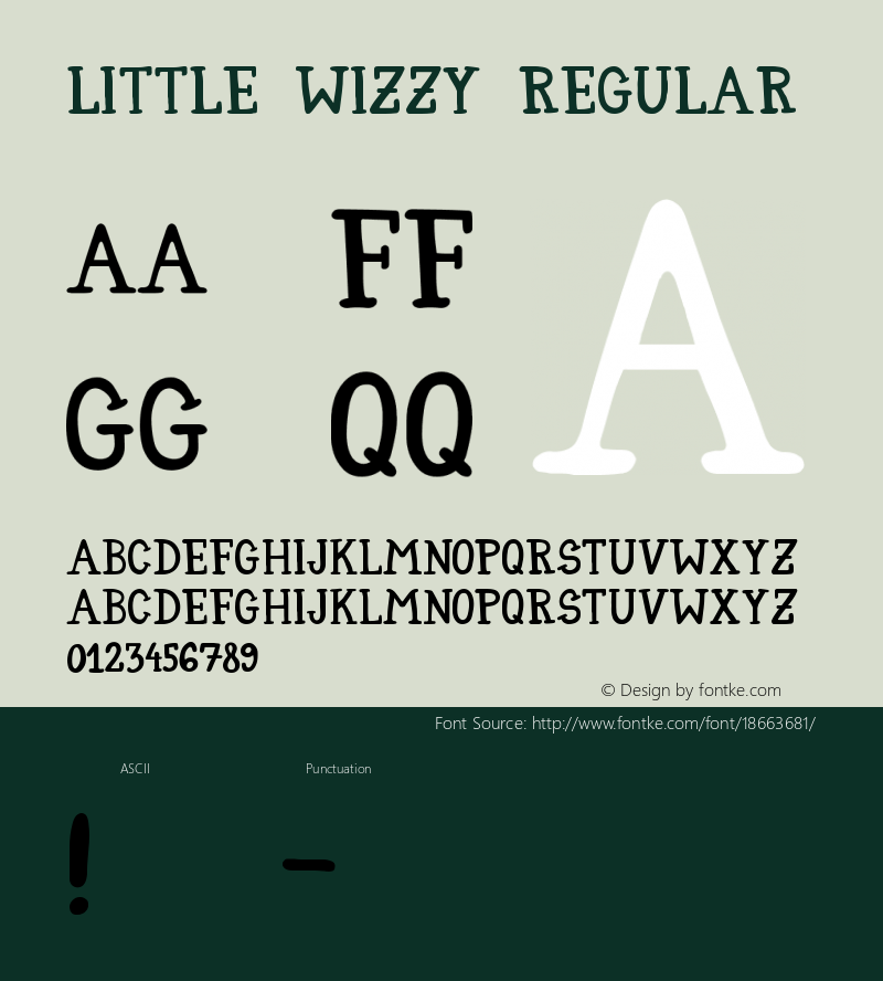 Little Wizzy Regular Version 1.0图片样张