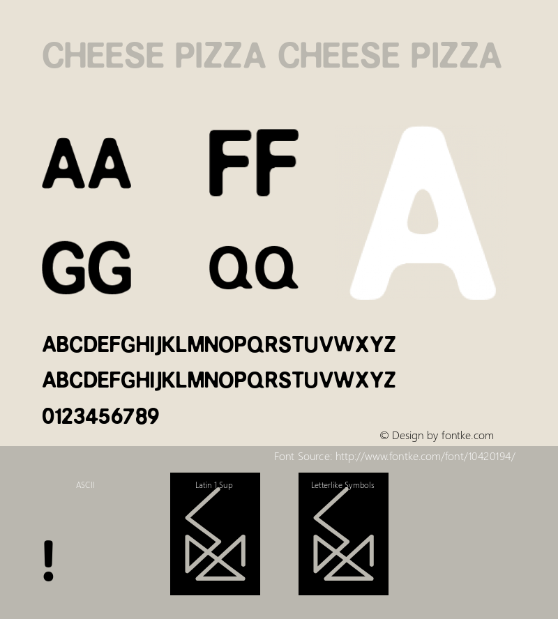 CHEESE PIZZA CHEESE PIZZA Version 1.00 2011图片样张