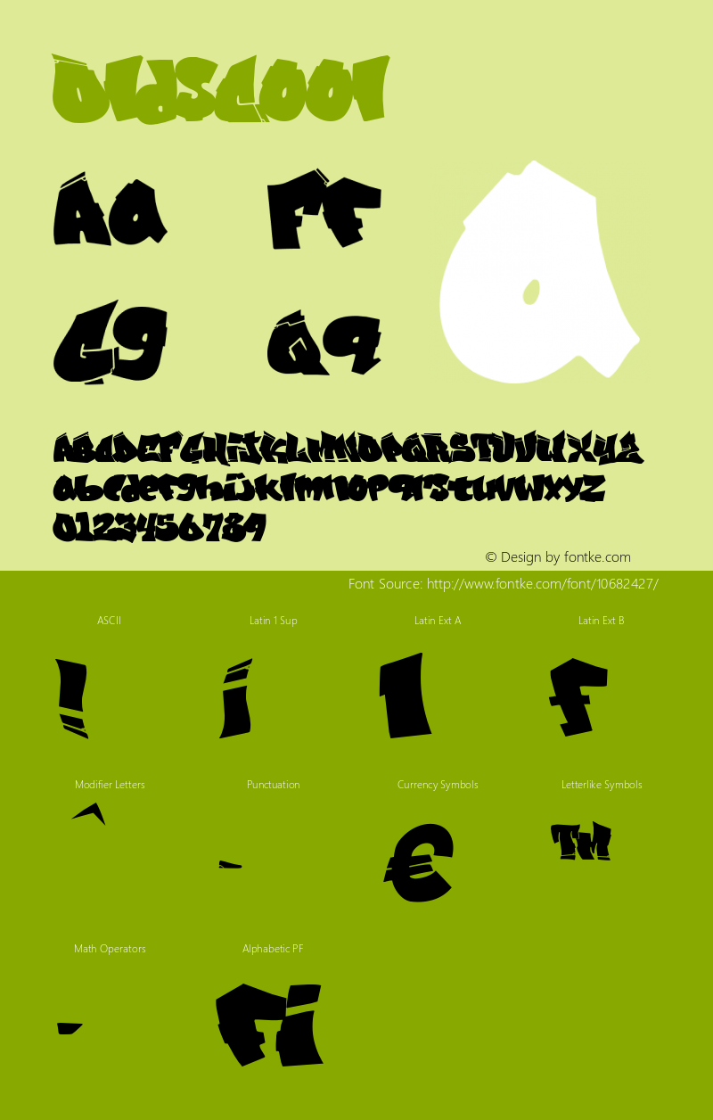 OldsCool ☞ Version 001.000;com.myfonts.ic-fonts.oldscool.regular.wfkit2.4cAY图片样张