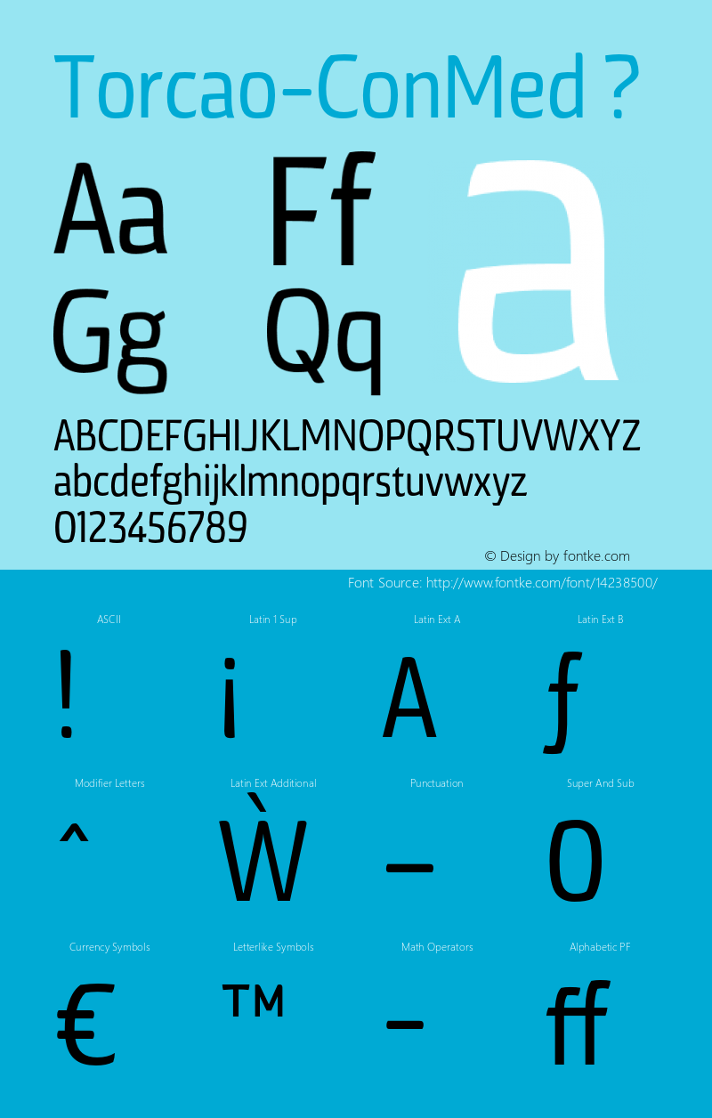 Torcao-ConMed ? Version 1.000;com.myfonts.insigne.torcao.con-medium.wfkit2.44E2图片样张