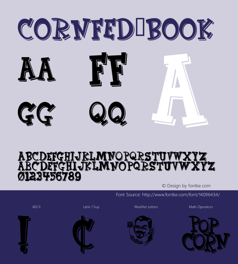 CornFed Book Version Macromedia Fontograp图片样张