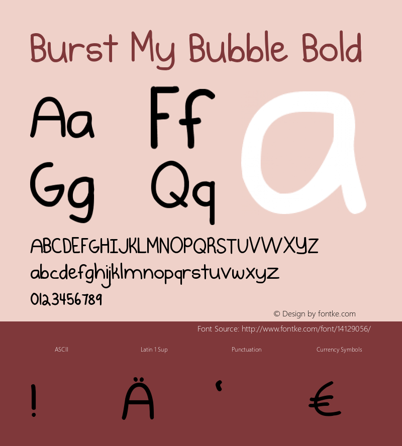 Burst My Bubble Bold Version 1.000 2013 initial r图片样张