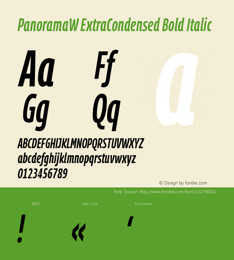 PanoramaW ExtraCondensed Bold Italic Version 1.001;PS 1.1;hotconv 1.0.72;makeotf.lib2.5.5900; ttfautohint (v0.92) -l 8 -r 50 -G 200 -x 14 -w 