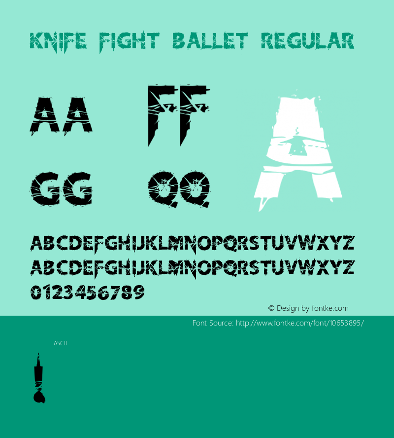 Knife Fight Ballet Regular Version 1.000;PS 001.001;hotconv 1.0.56图片样张