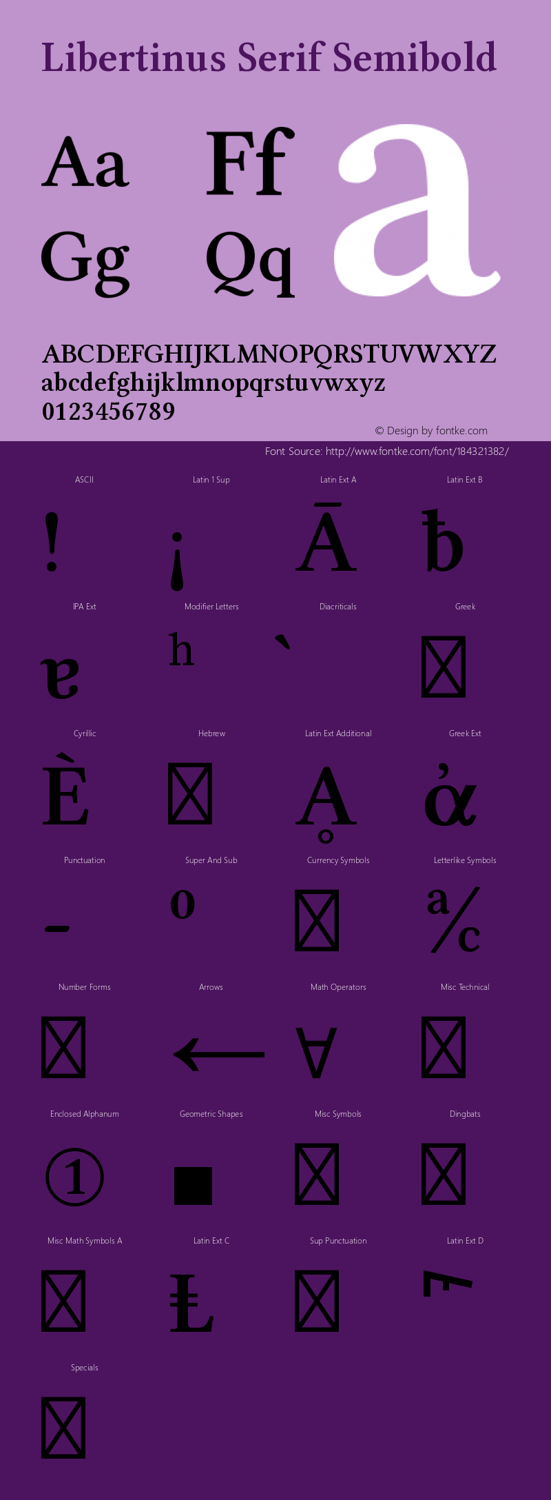Libertinus Serif Semibold Version 6.7图片样张