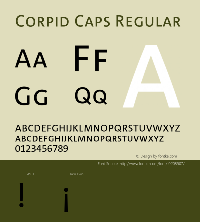 Corpid Caps Regular 001.072图片样张