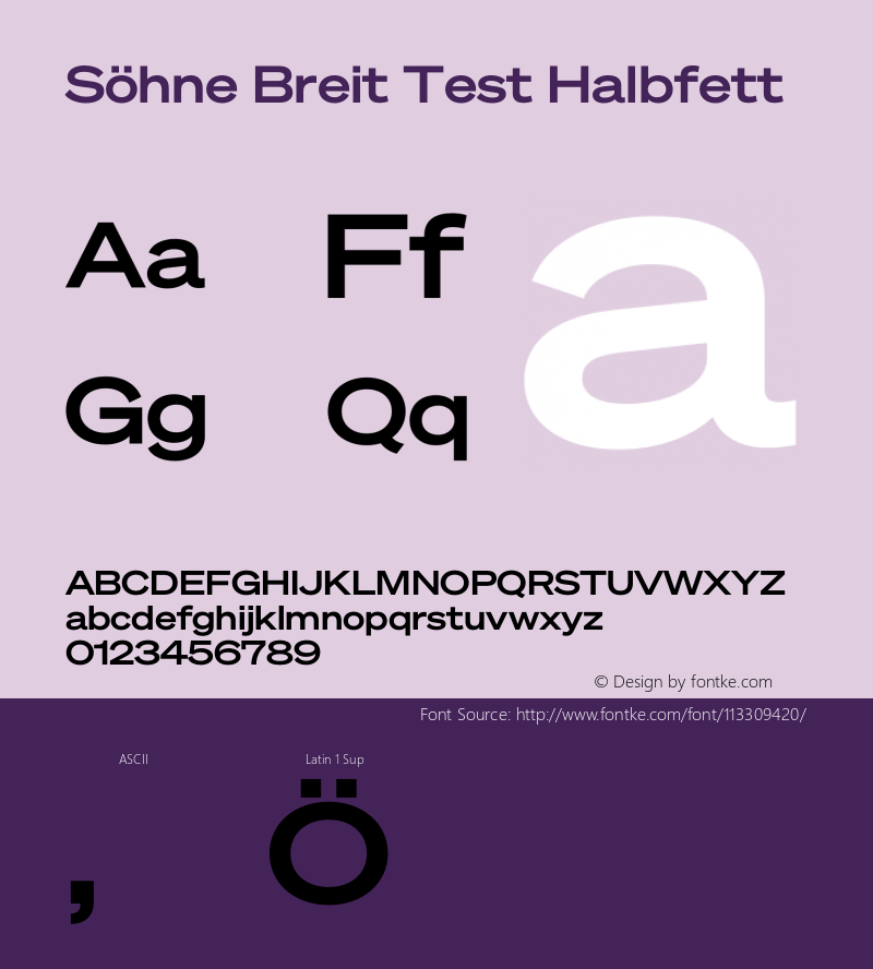 SohneBreit-HalbfettTest Version 1.108;hotconv 1.0.116;makeotfexe 2.5.65601;0图片样张