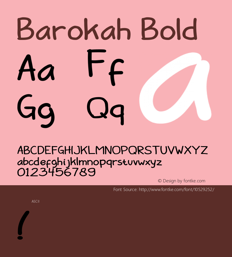 Barokah Bold Unknown图片样张