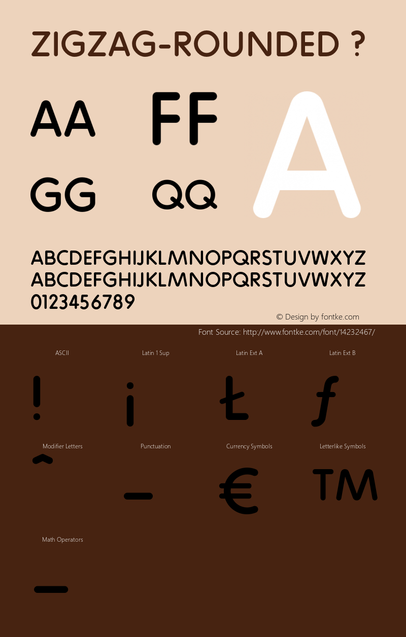 ZIGZAG-Rounded ? Version 1.101;PS 001.001;hotconv 1.0.38;com.myfonts.volcano.zigzag.rounded.wfkit2.449y图片样张