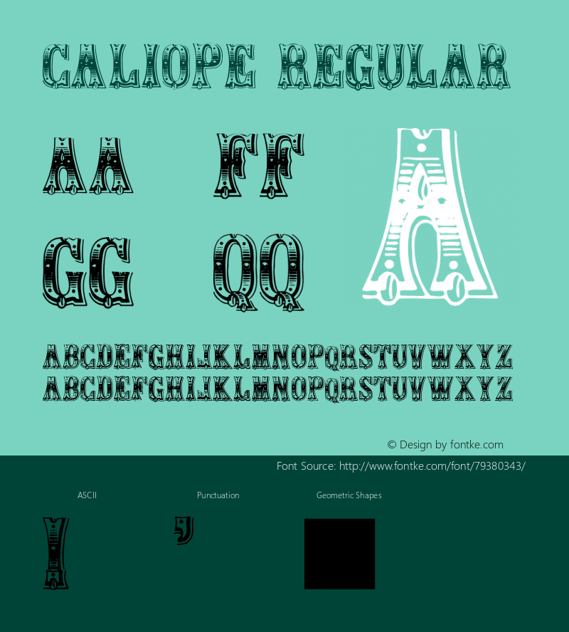 Caliope Regular 001.000图片样张