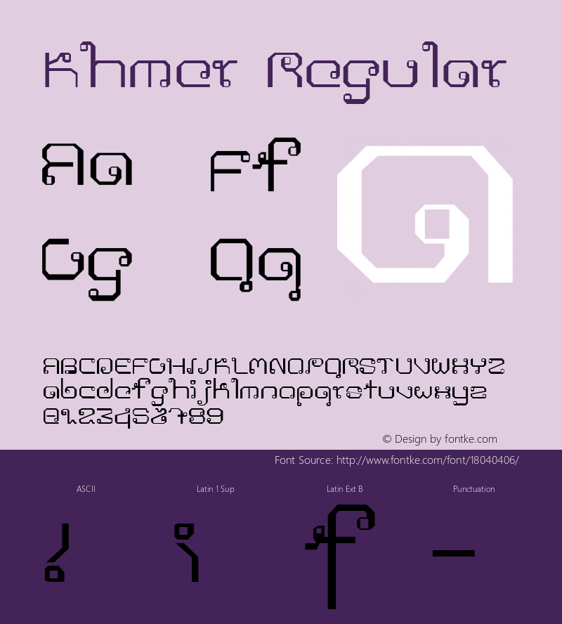 Khmer Regular Version 1.0图片样张