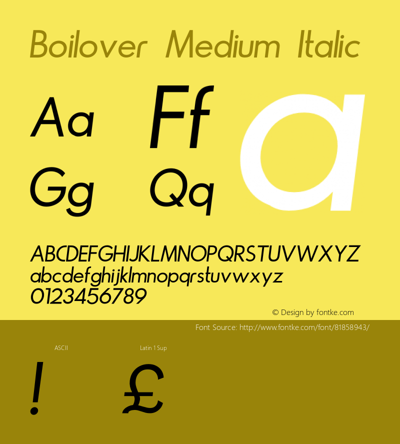 Boilover Medium Italic Version 1.000; ttfautohint (v1.8.3.10-c5d8)图片样张