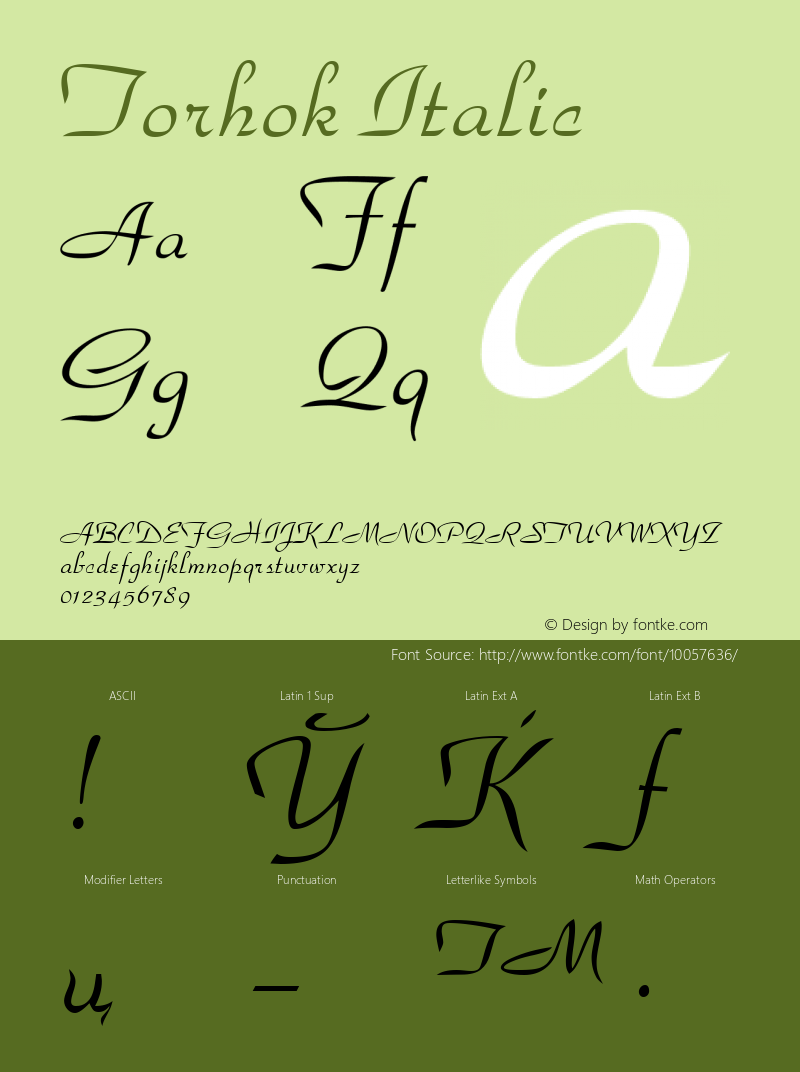 Torhok Italic 001.001图片样张