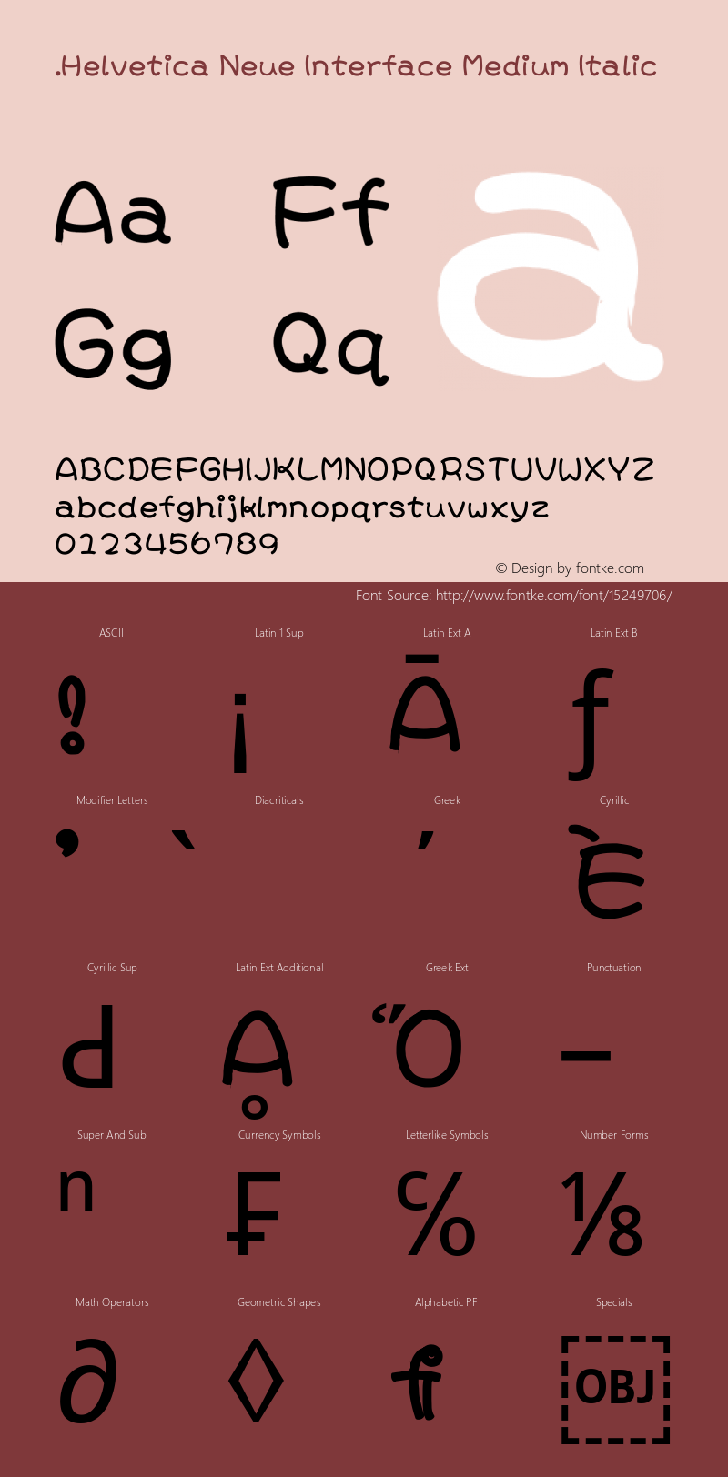 .Helvetica Neue Interface Medium Italic 10.0d35e1图片样张