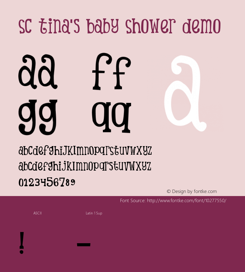SC Tina's Baby Shower Demo v1 Demo. SCTBS SickCapital.com图片样张
