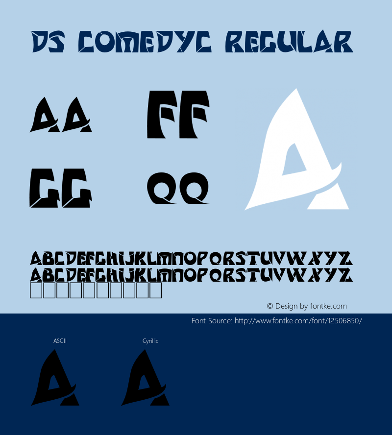 DS ComedyC Regular OTF 1.0;PS 001.001;Core 116;AOCW 1.0 161图片样张